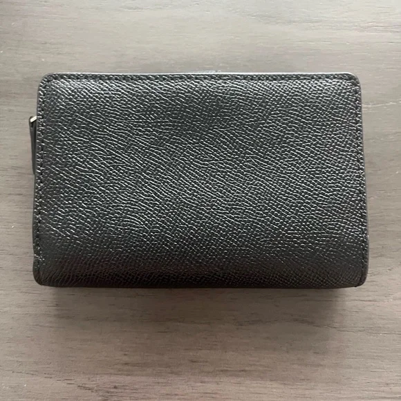 Coach Textured Black Leather Wallet - Picture 2 of 4